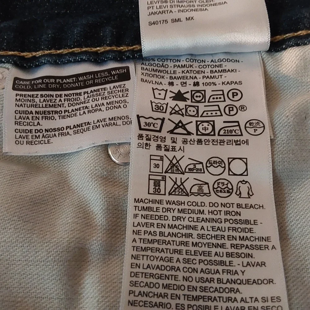 Levis 559 Relaxed Straight Blue Denim Jeans Mens 42 x 34